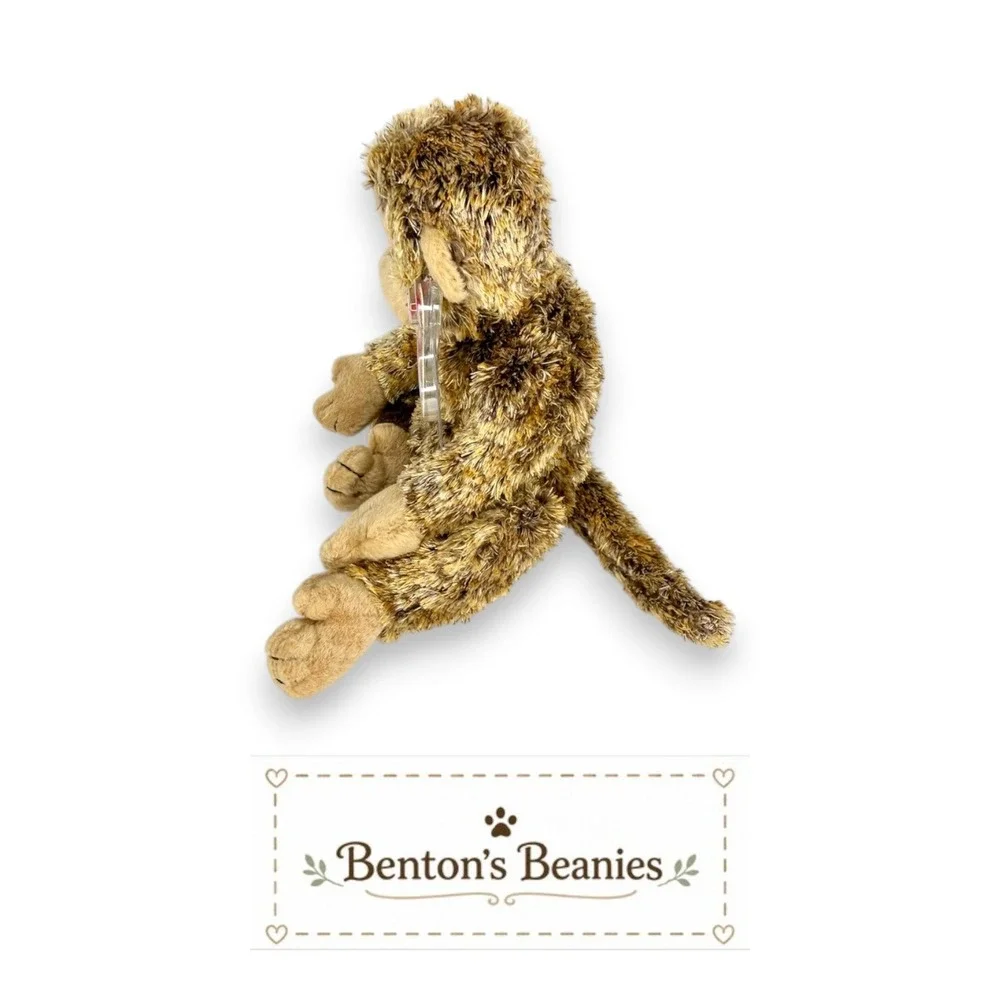 Bonsai the Chimpanzee Ty Beanie Baby | Jungle Swinger 🌴 | Mint Heart Tag ⭐
